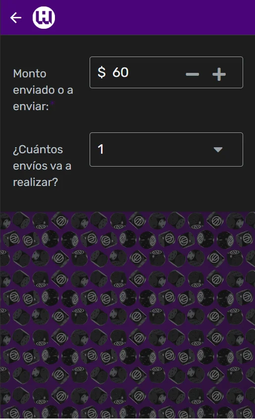 Pantalla anterior en AppSheet para ingresar el monto de la cotización.